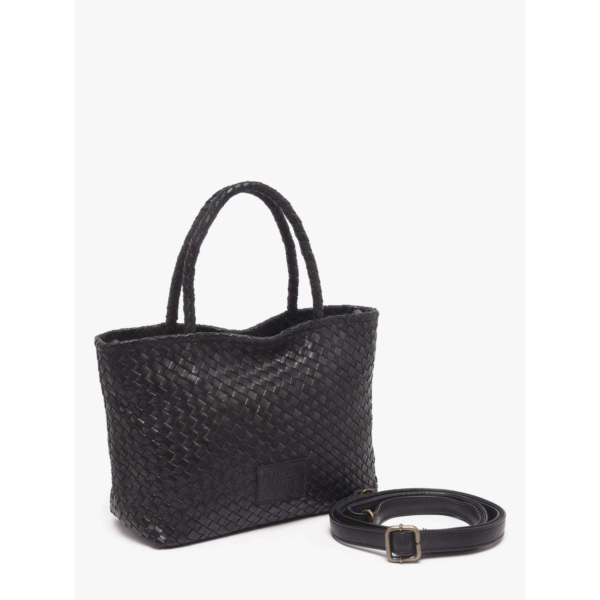 Sac bandoulière Lisbonne cuir black, BASILIC PEPPER