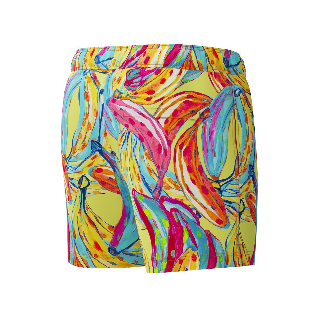 Short de bain motif/style banane REDONDO EDGE VOLLEY rouge / jaune / bleu imprimé intégral, SPEEDO