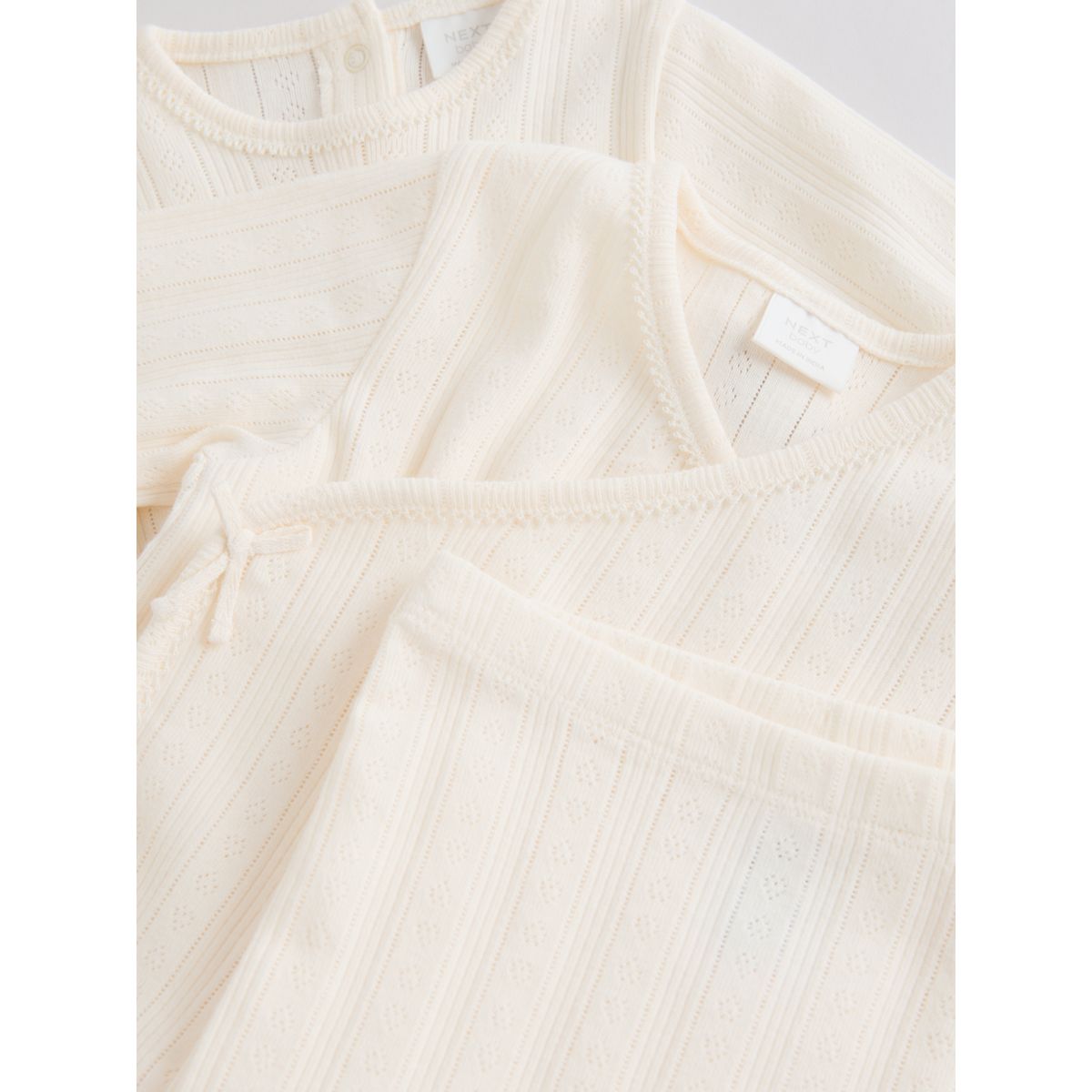 Body, legging et cardigan bébé, 3 pièces ajouré écru, NEXT