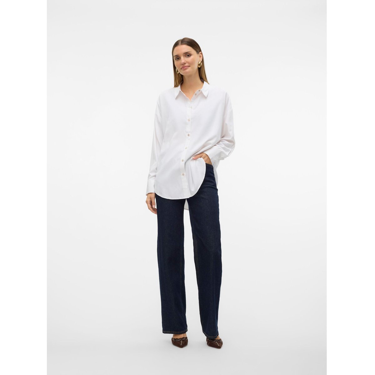 Chemise blanche - bright white 7, VERO MODA
