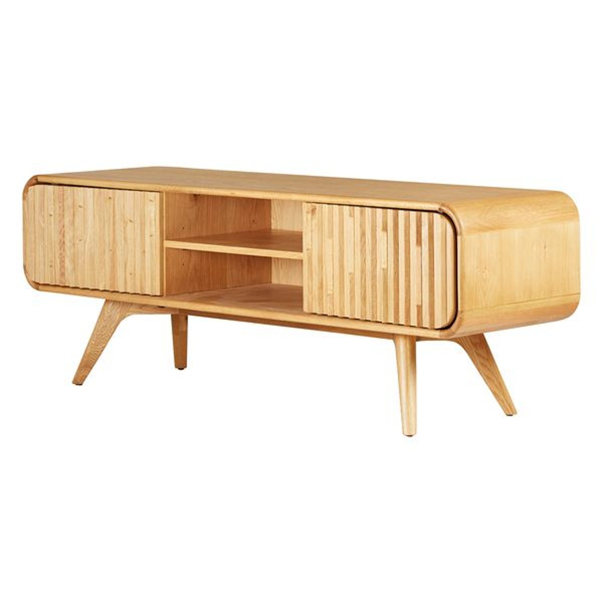 Meuble télé 165cm chêne naturel, ZAGO