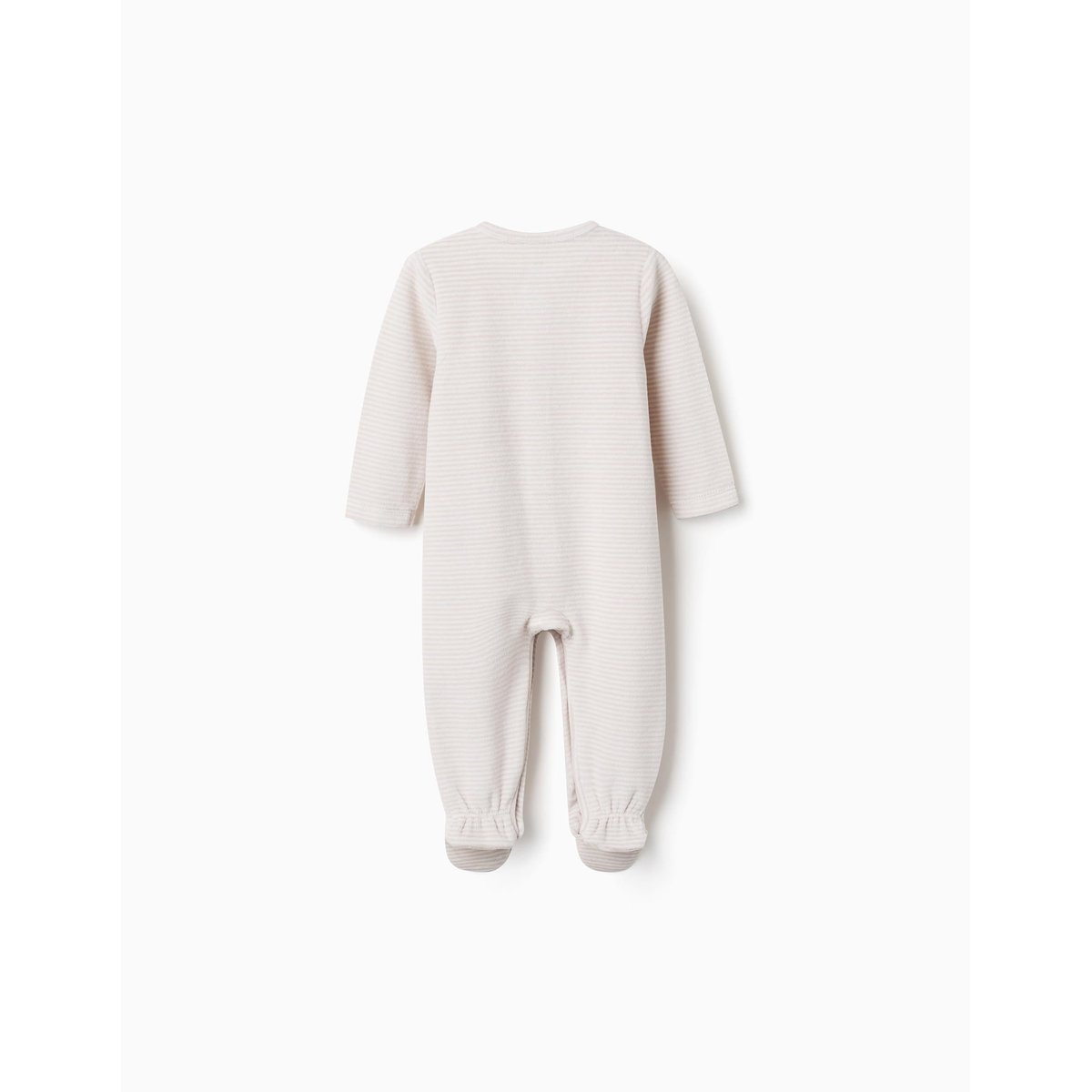 Lot de 2 pyjamas unis/à rayures en velours multicolore, ZIPPY