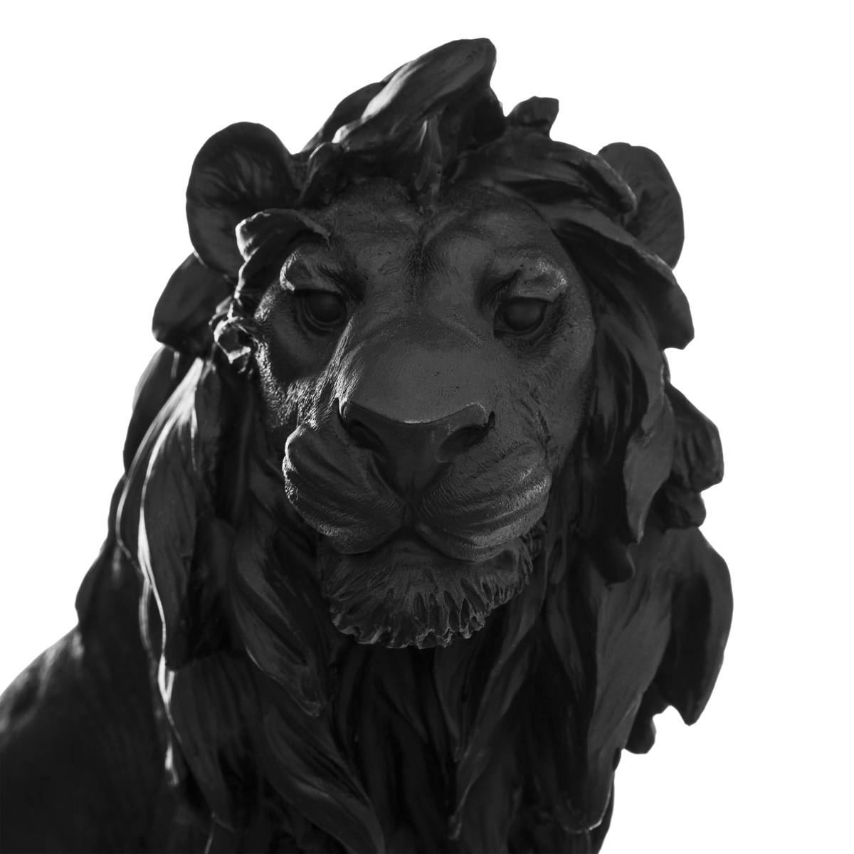 Statuette LION noir, ATMOSPHERA