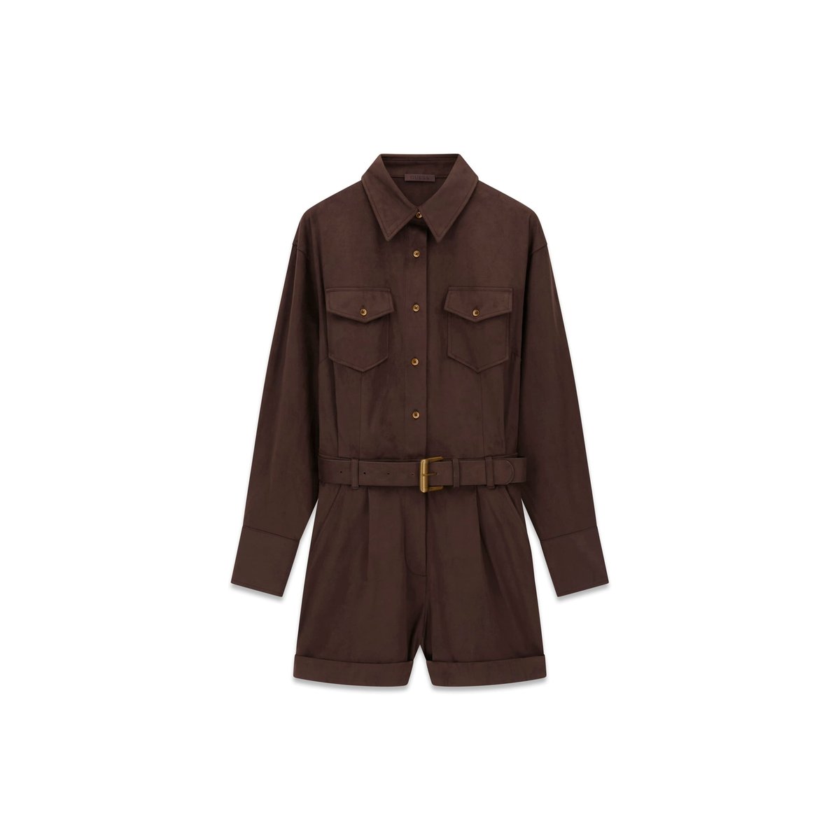 Combinaison Courte Ceinturée marron, GUESS