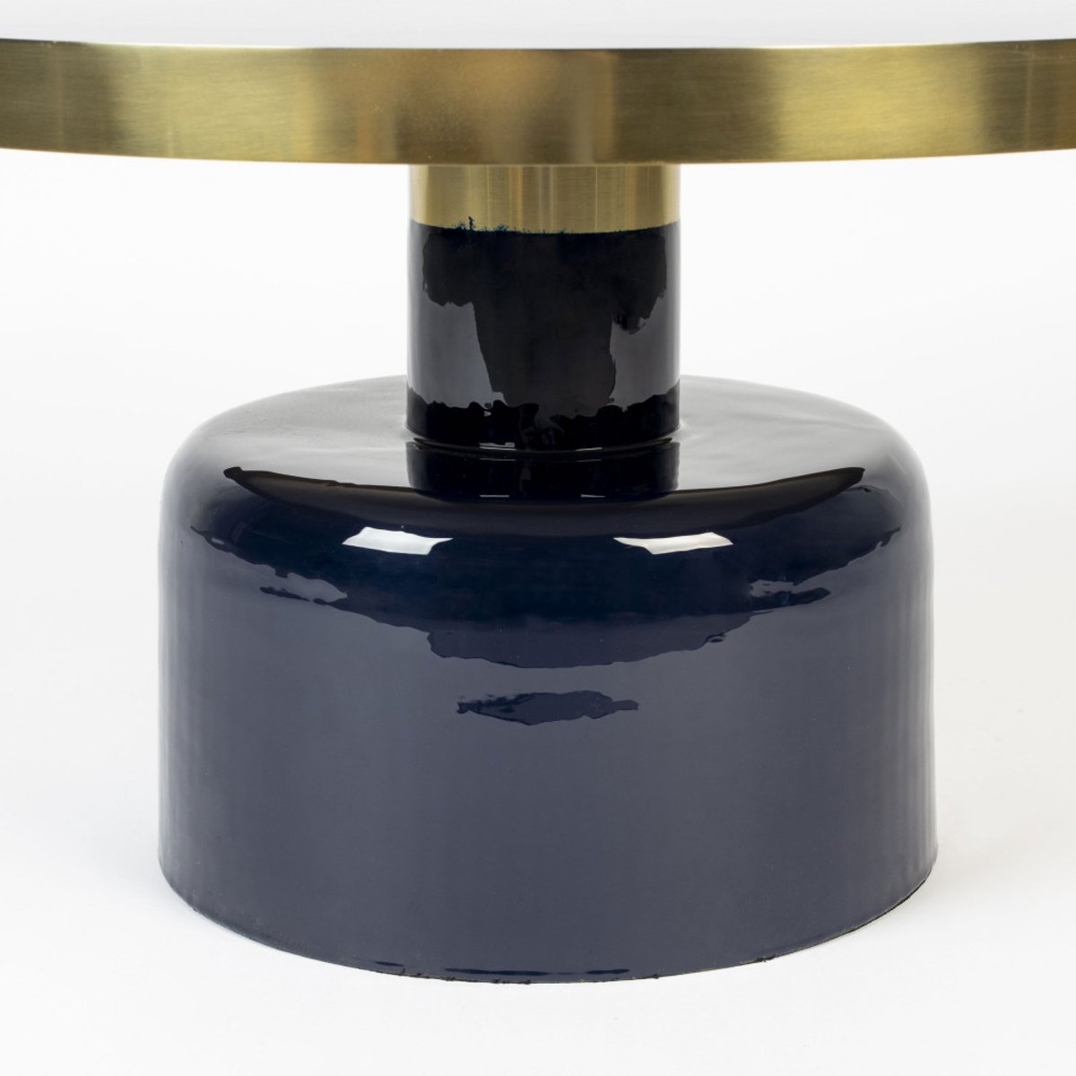 Table basse design en métal - GLAM bleu foncé, ZUIVER
