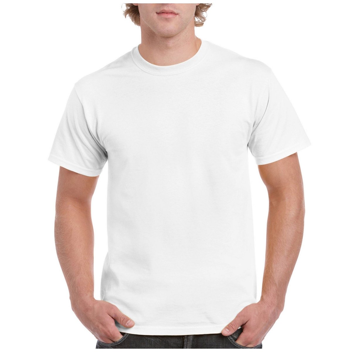 T-shirt HAMMER blanc, GILDAN