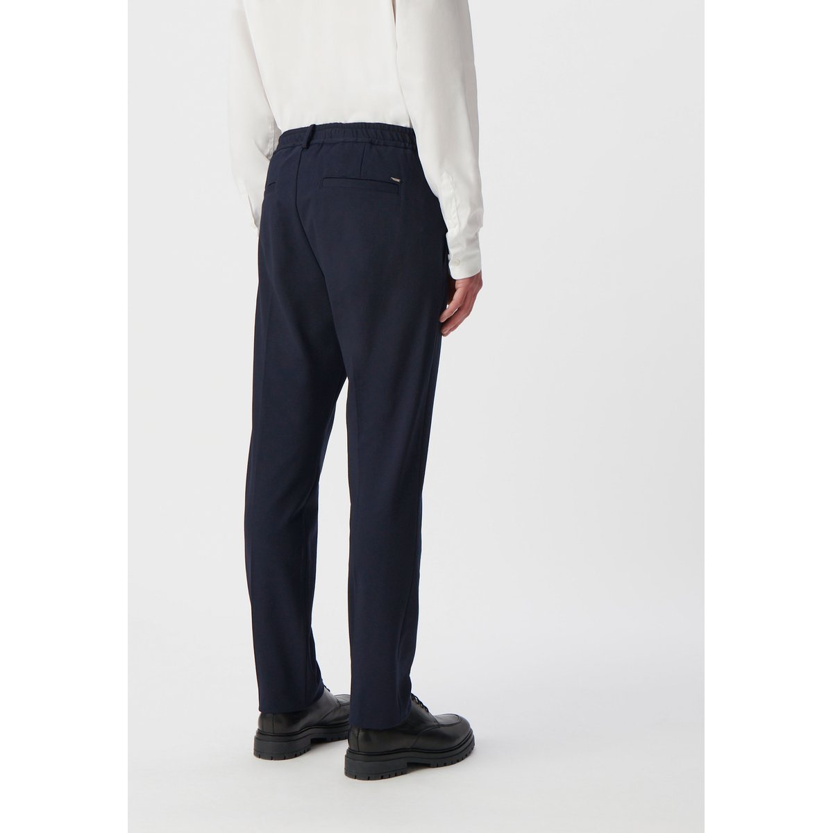 Pantalon de costume slim maille Milano bleu marine, IKKS