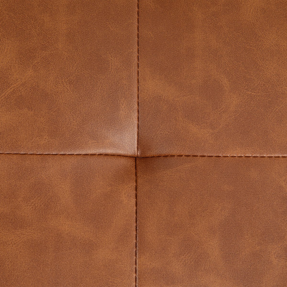 Chaise de bureau Revêtement synthétique marron, bois naturel, HOMCOM