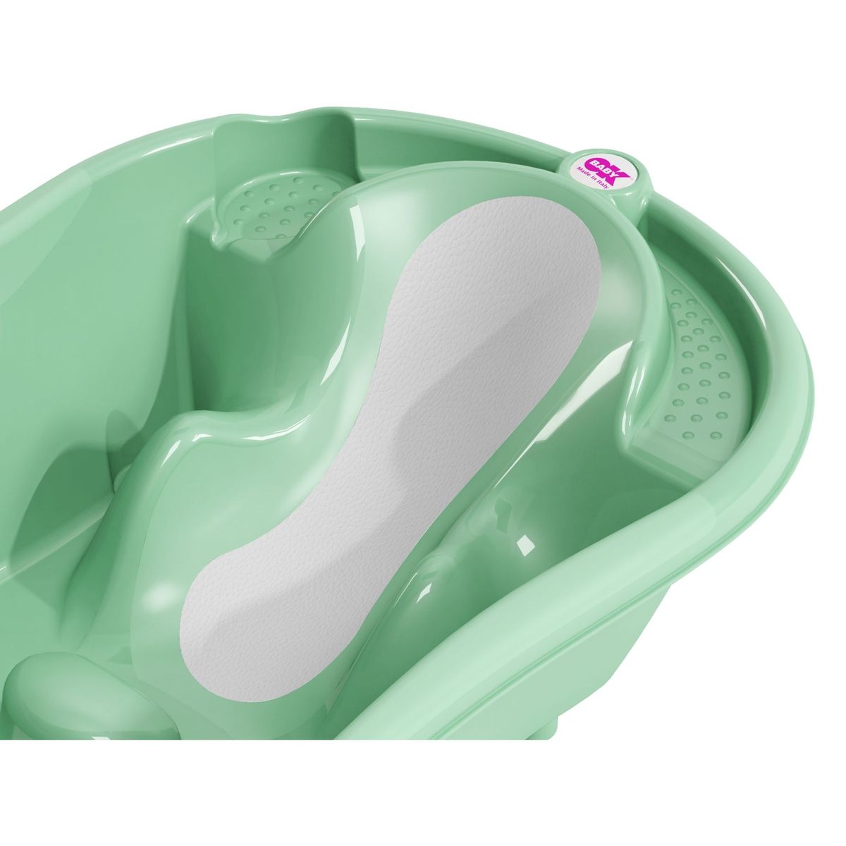 Baignoire Onda Evolution sans support vert couleur unique, OK BABY