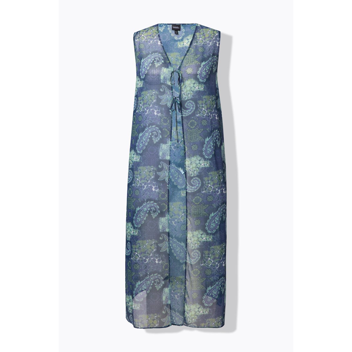 Blouse longue sans manches bleu foncé, ULLA POPKEN