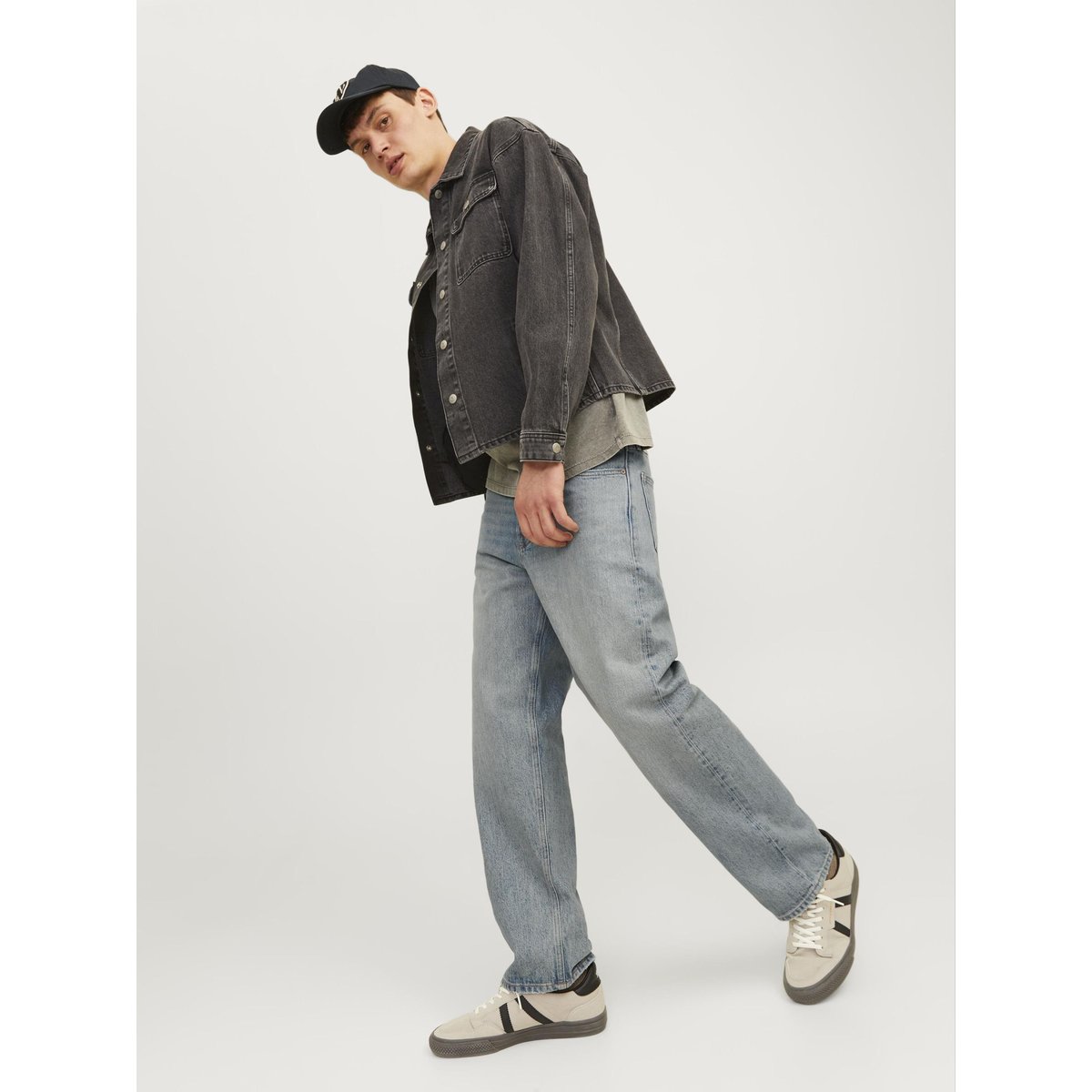 Jean À Coupe Ample blue denim, JACK & JONES