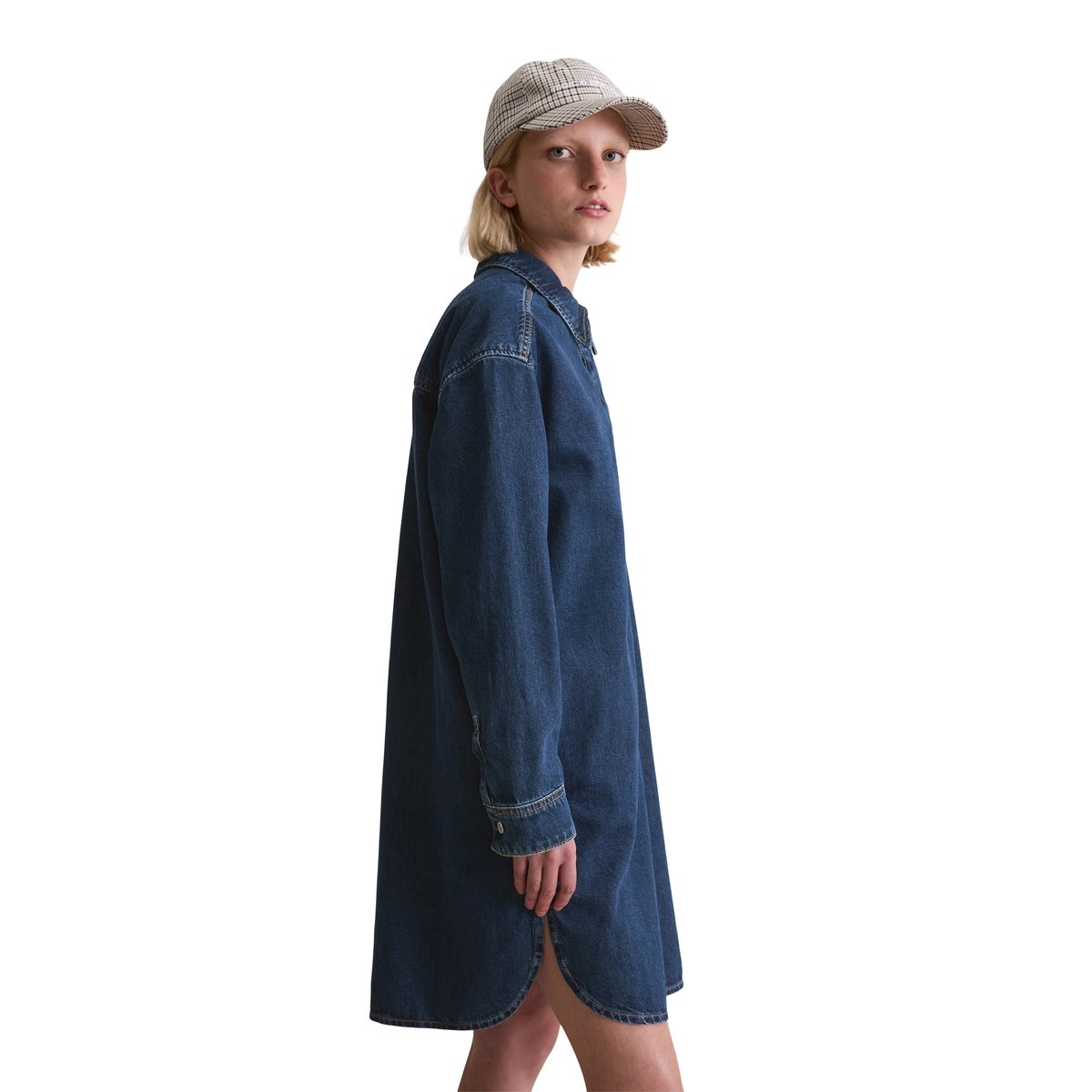 Robe polo en jean oversized en pur coton bio bleu foncé, MARC O’POLO DENIM