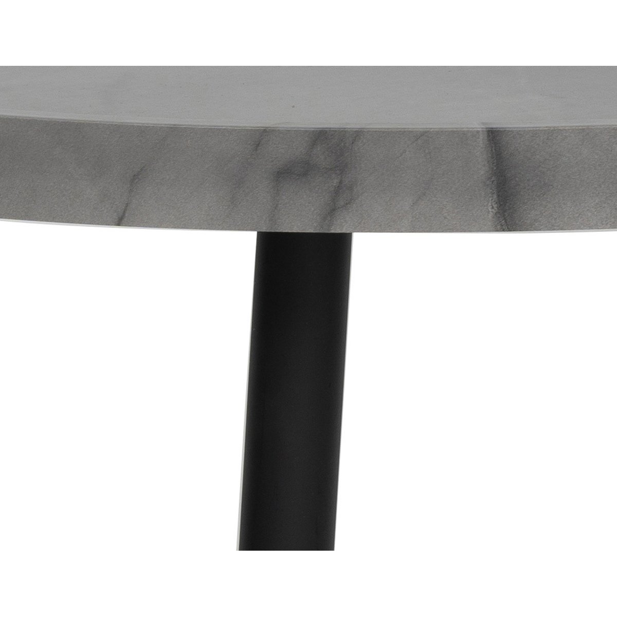 Table basse effet marbre 80 cm, HELSINKI gris, BEST MOBILIER
