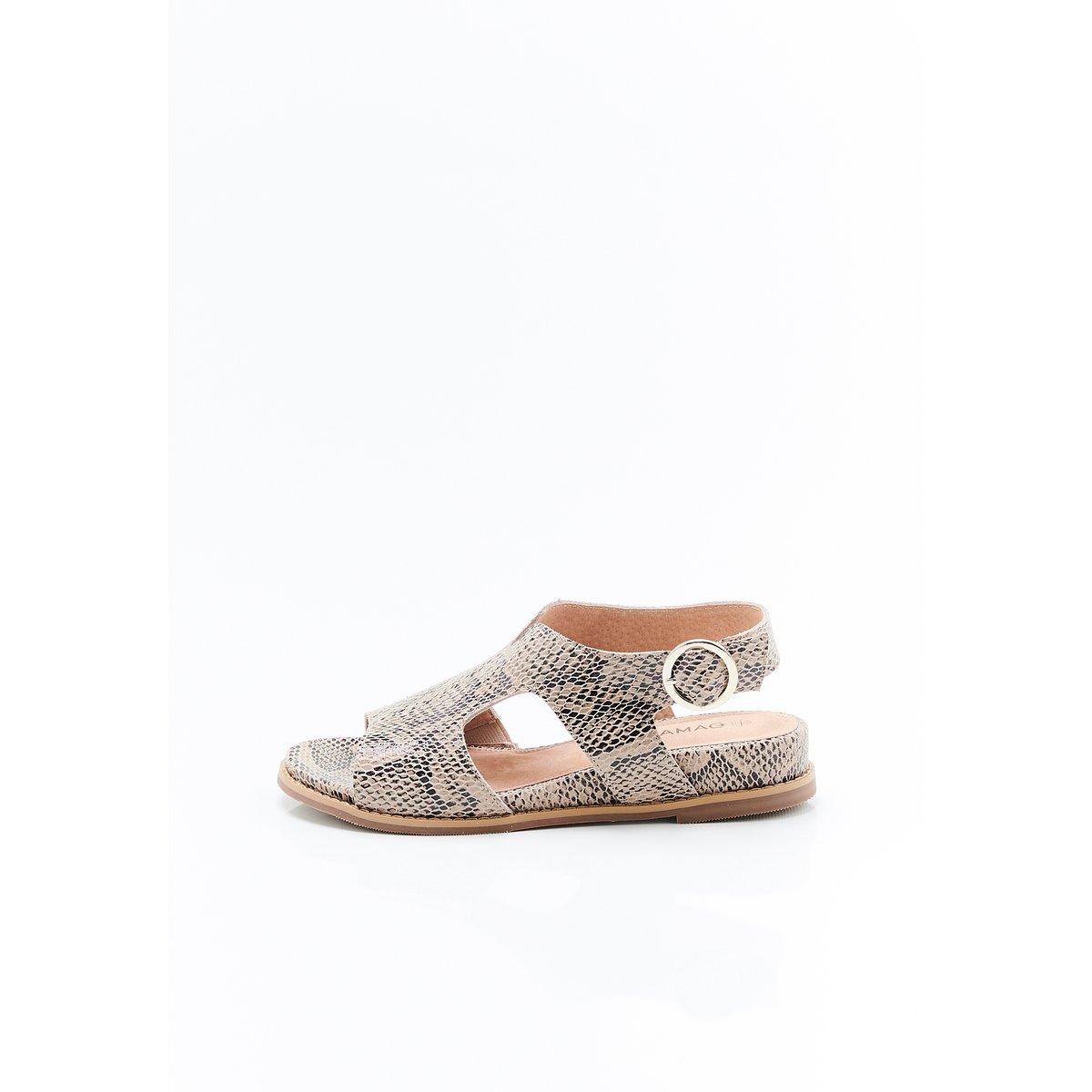 Sandales motif animalier beige gris animalier, DAMART