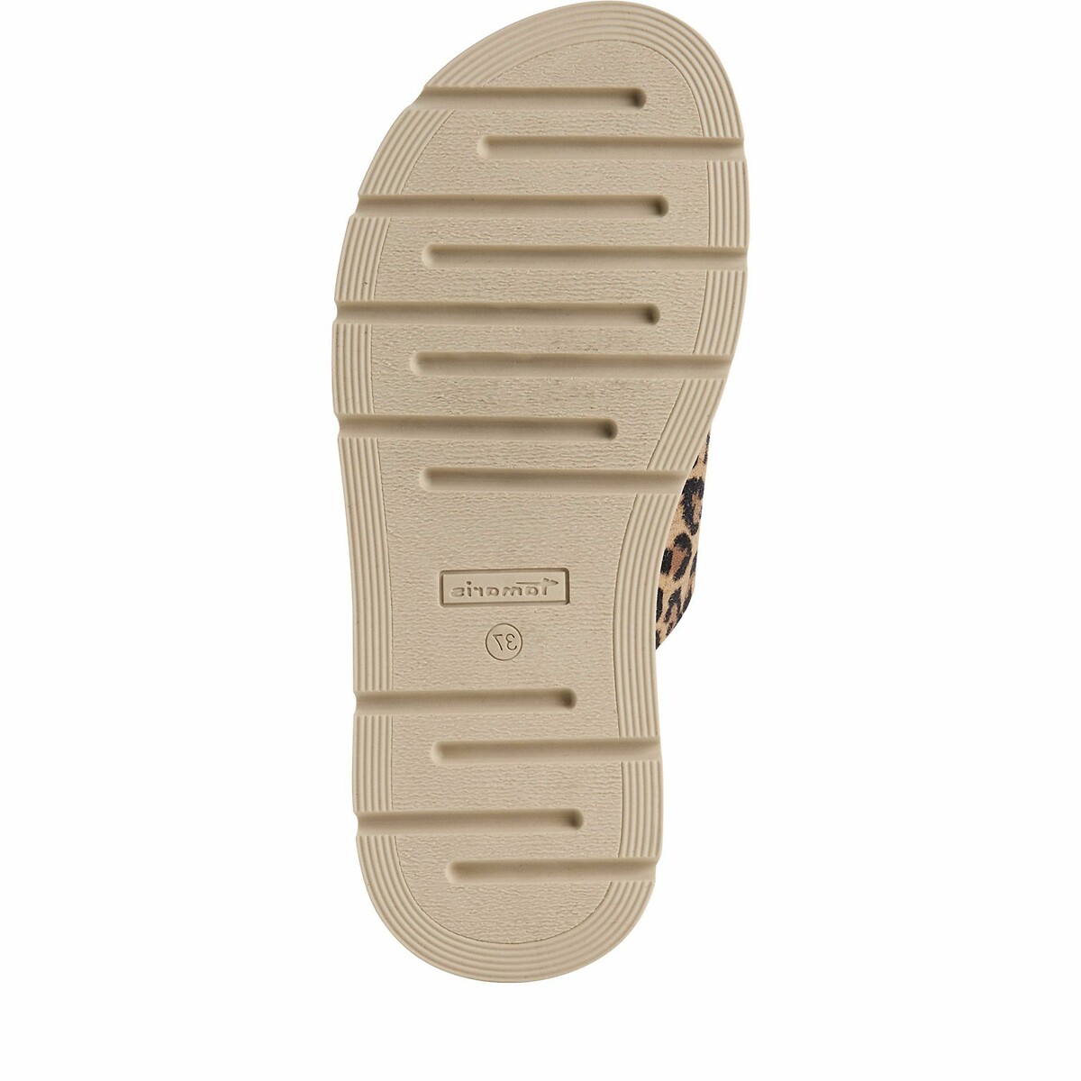 Mules chunky en cuir léopard, TAMARIS