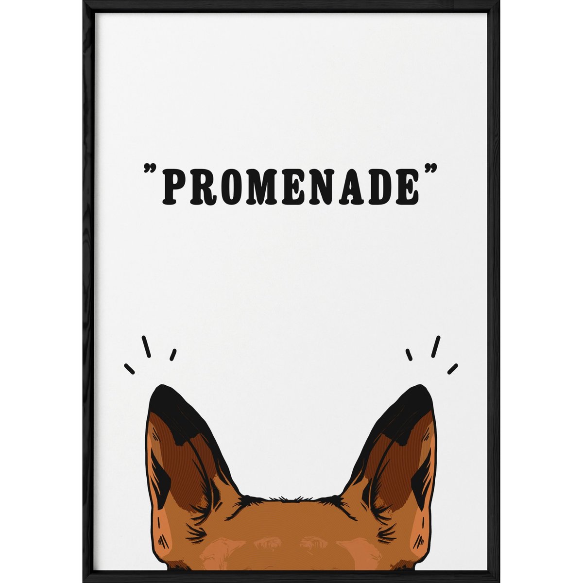 Affiche Promenade blanc, L'AFFICHERIE