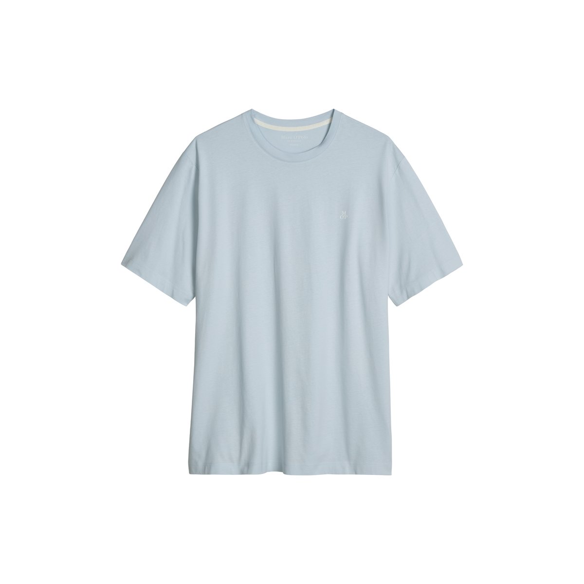 T-shirt regular en pur coton bio bleu clair, MARC O'POLO