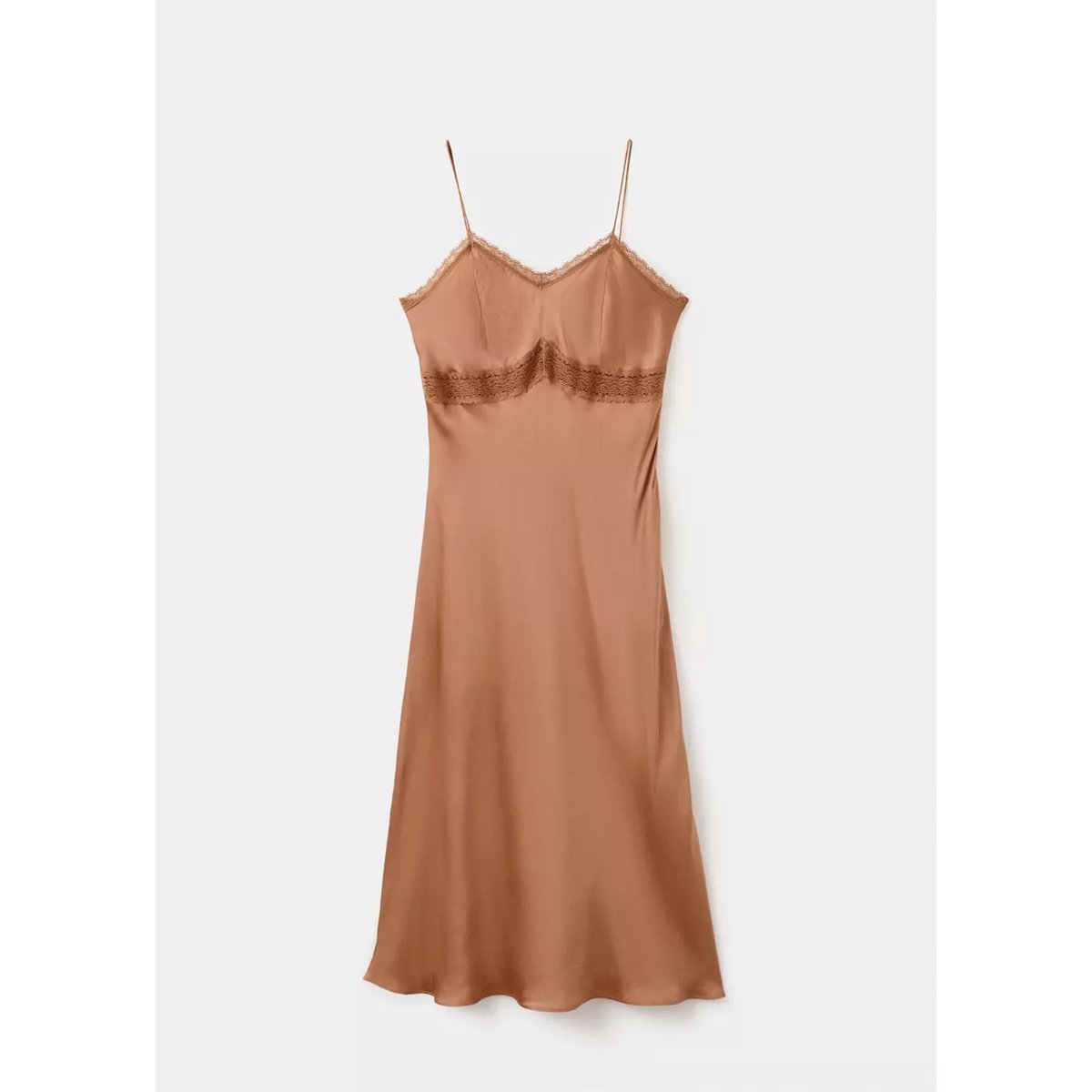Nuisette satinée cuivre, MANGO