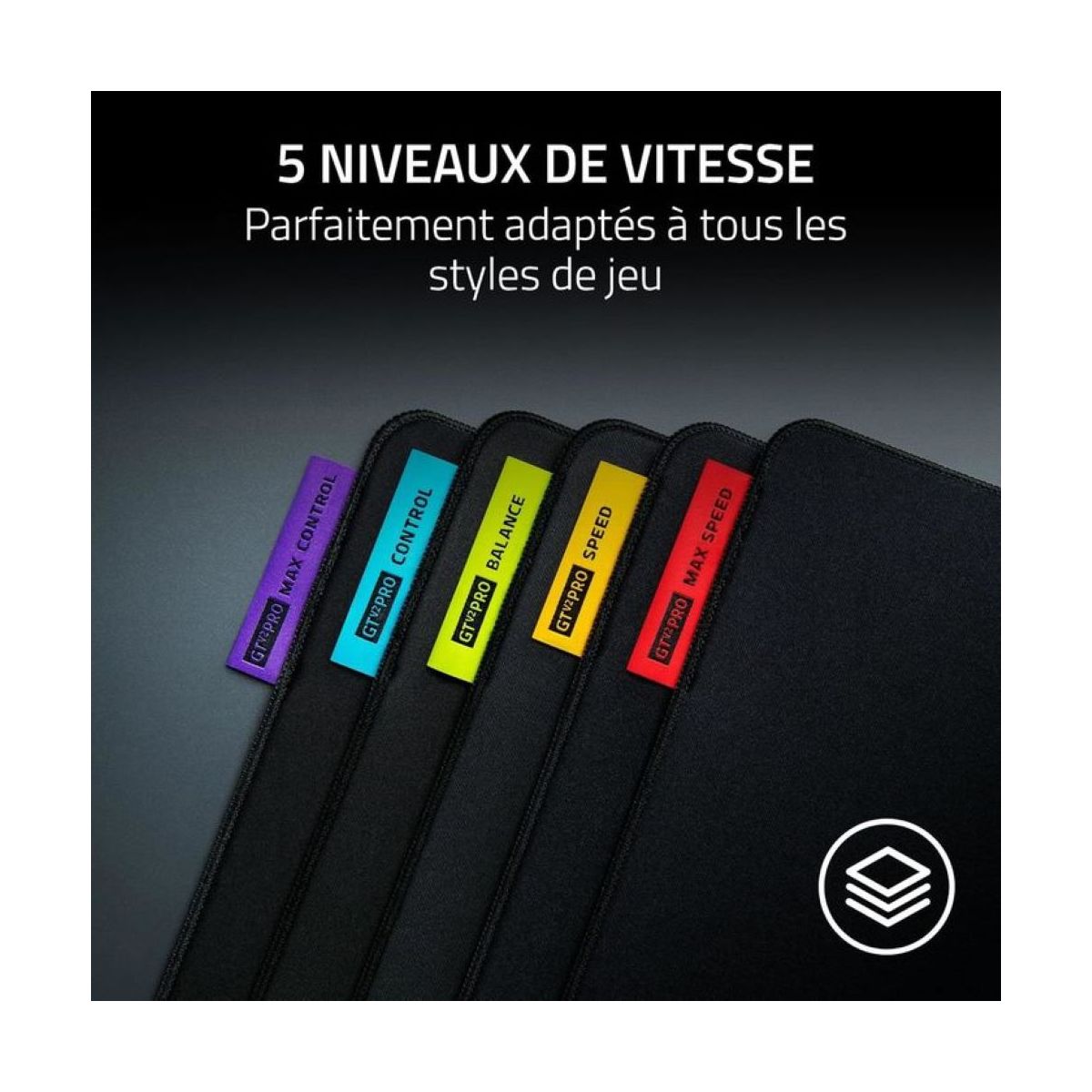 Tapis de souris GIGANTUS V2 PRO L CONTROL couleur unique, RAZER