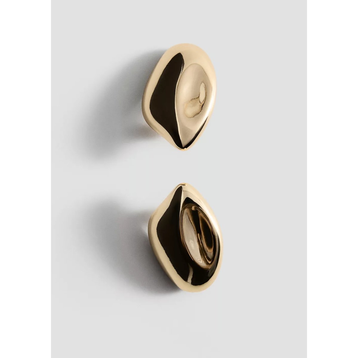 Boucles d'oreilles relief or, MANGO