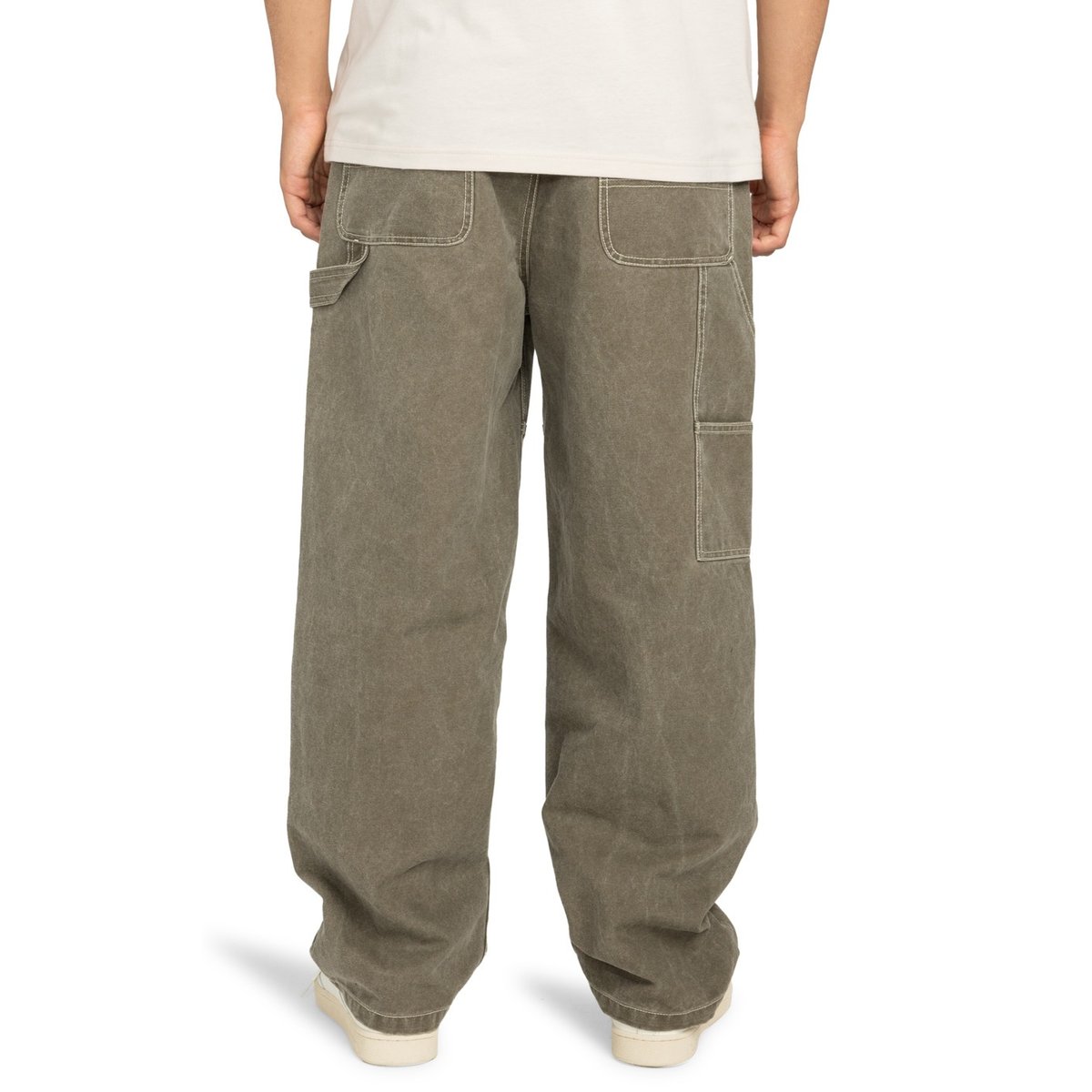 Pantalon baggy BIG CARPENTER CANVAS marron stone gray, ELEMENT