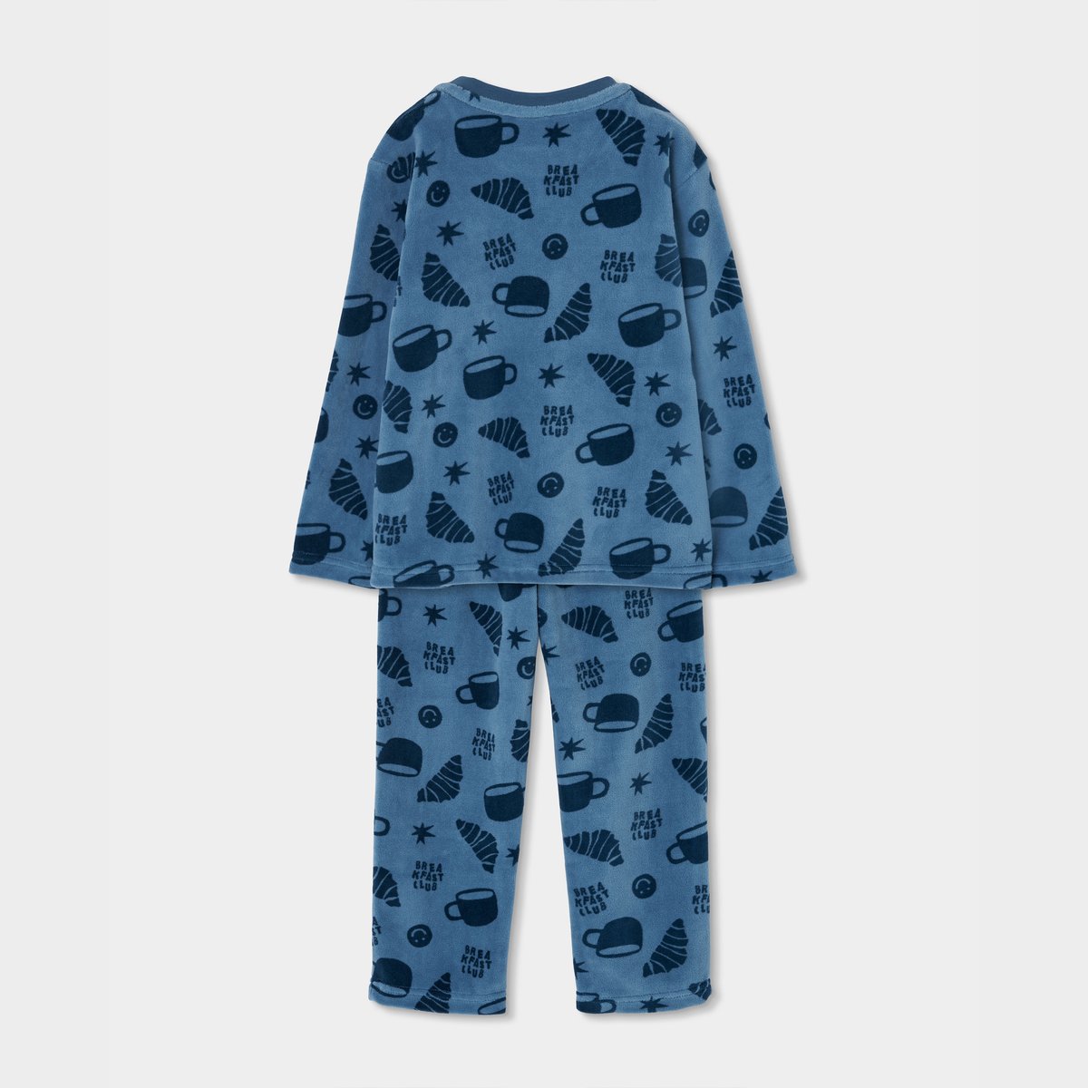 Pyjama molleton garçon imprimé croissants multicolore, BOBOLI