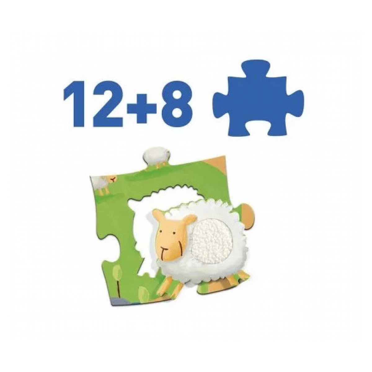 Puzzles géants - Tactilo Ferme multicolore, DJECO