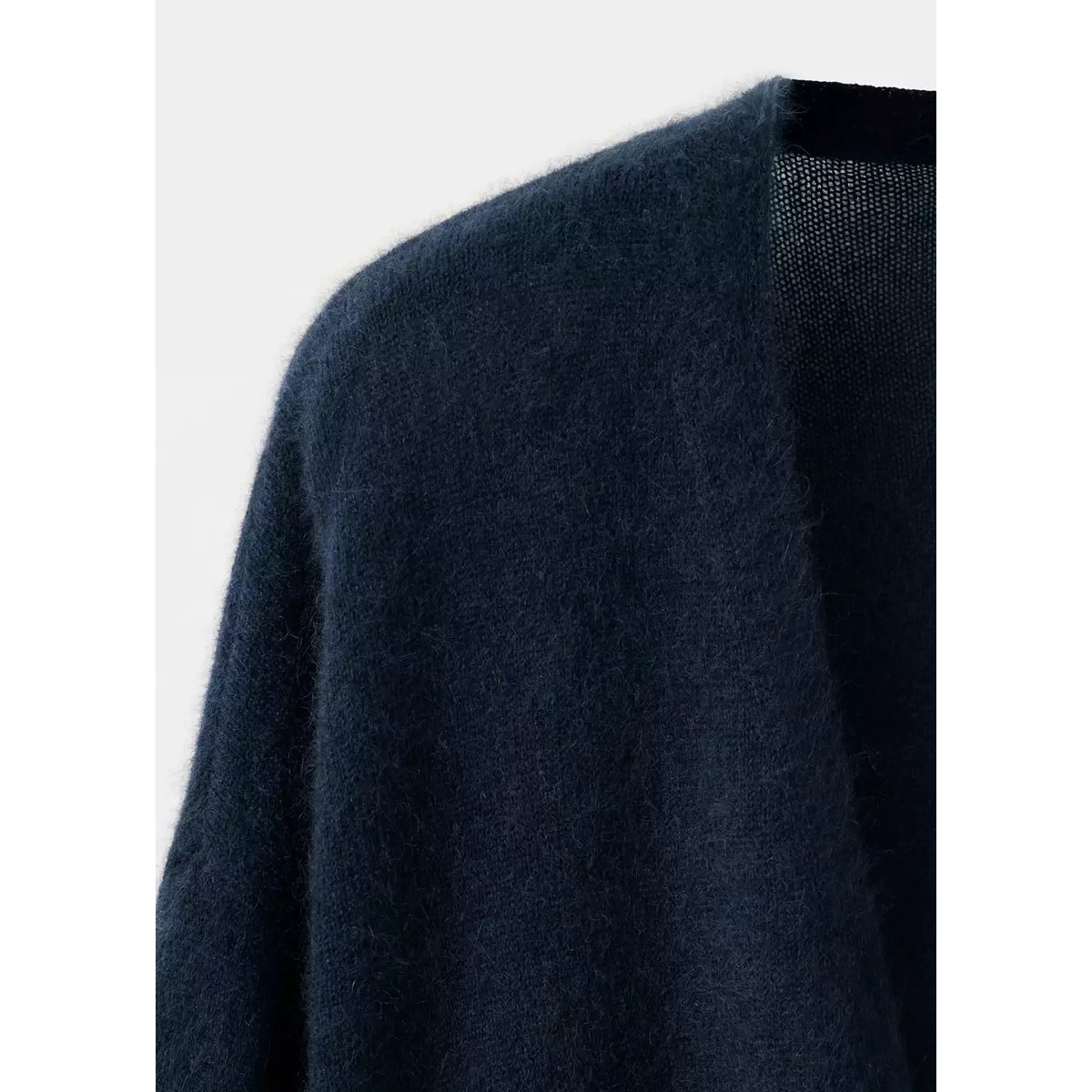 Cardigan 100 % cachemire bleu marine, MANGO