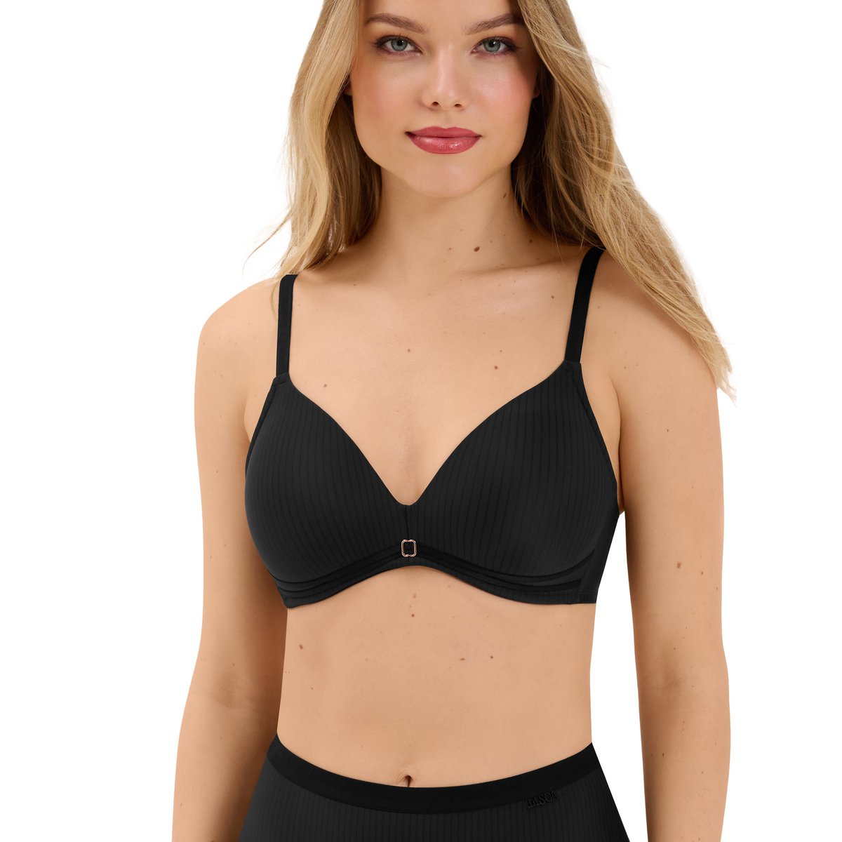 Soutien-gorge décolleté préformé sans armatures Laura noir, LISCA