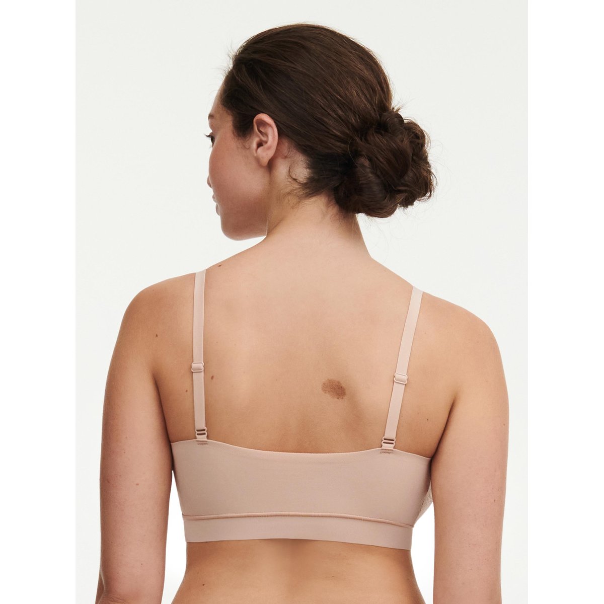 Bralette dentelle à coques SOFTSTRETCH beige doré, CHANTELLE