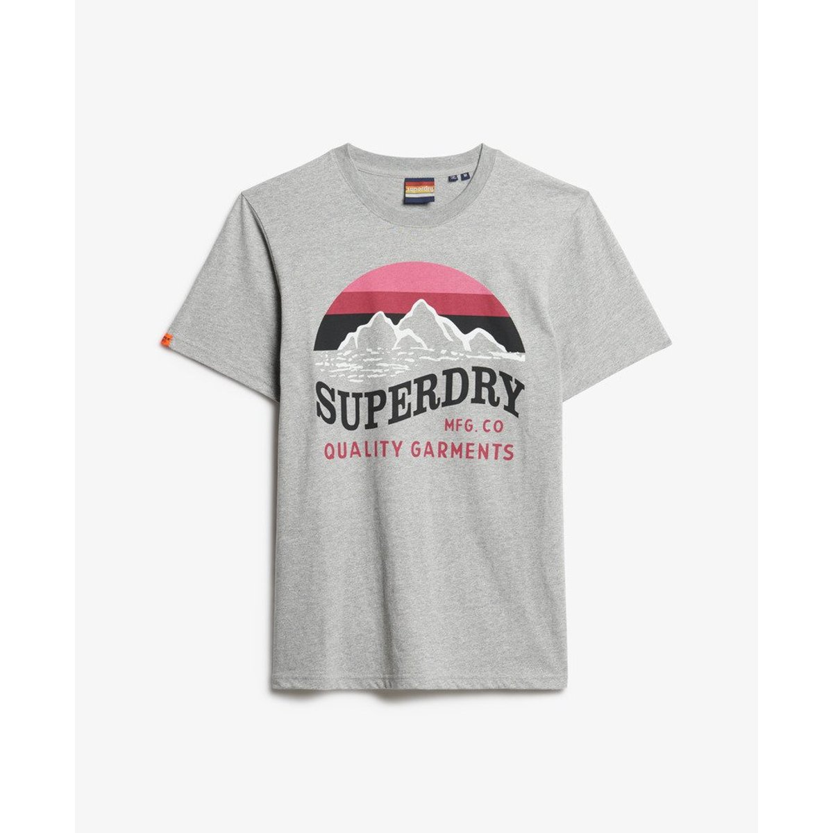 T-shirt décontracté classique Great Outdoors gris poussière clair, SUPERDRY