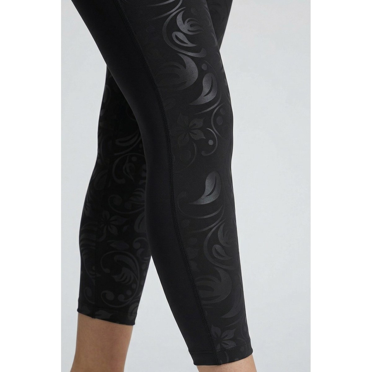 Legging de sport, taille haute et élastique noir, ULLA POPKEN