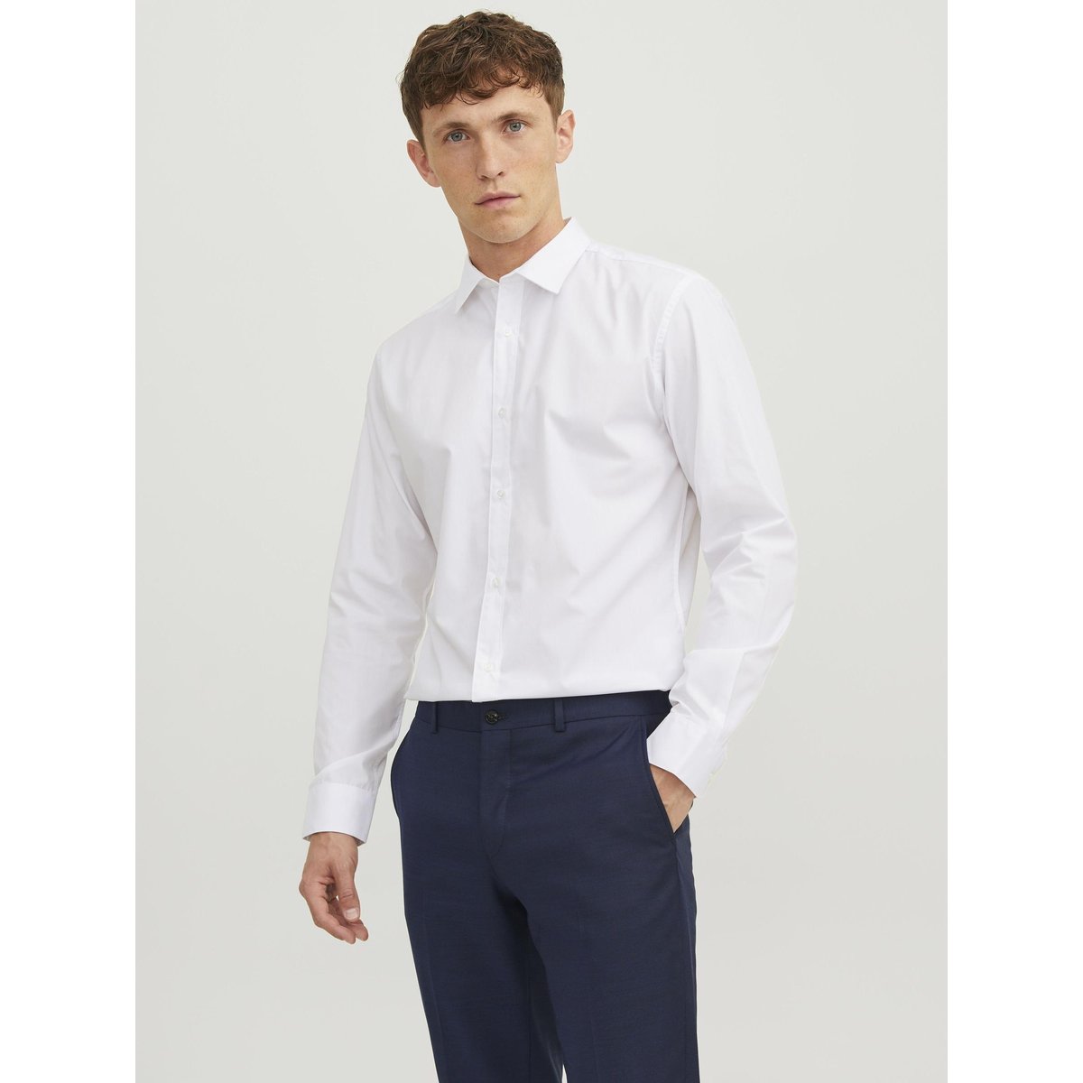 Chemise slim fit blanc, JACK & JONES