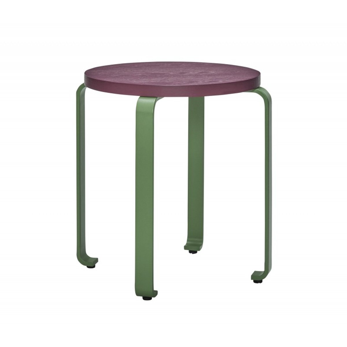 Tabouret à roulettes ou table basse design  Smile multicolore, HUBSCH