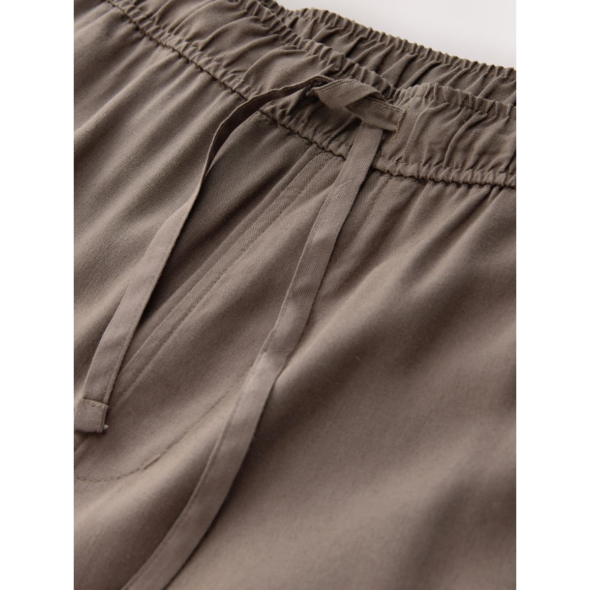 Pantalon taille élastique essential avec lin naturel, NEXT