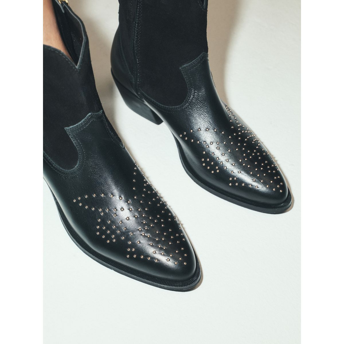 Bottines style western forever comfort® noir, NEXT