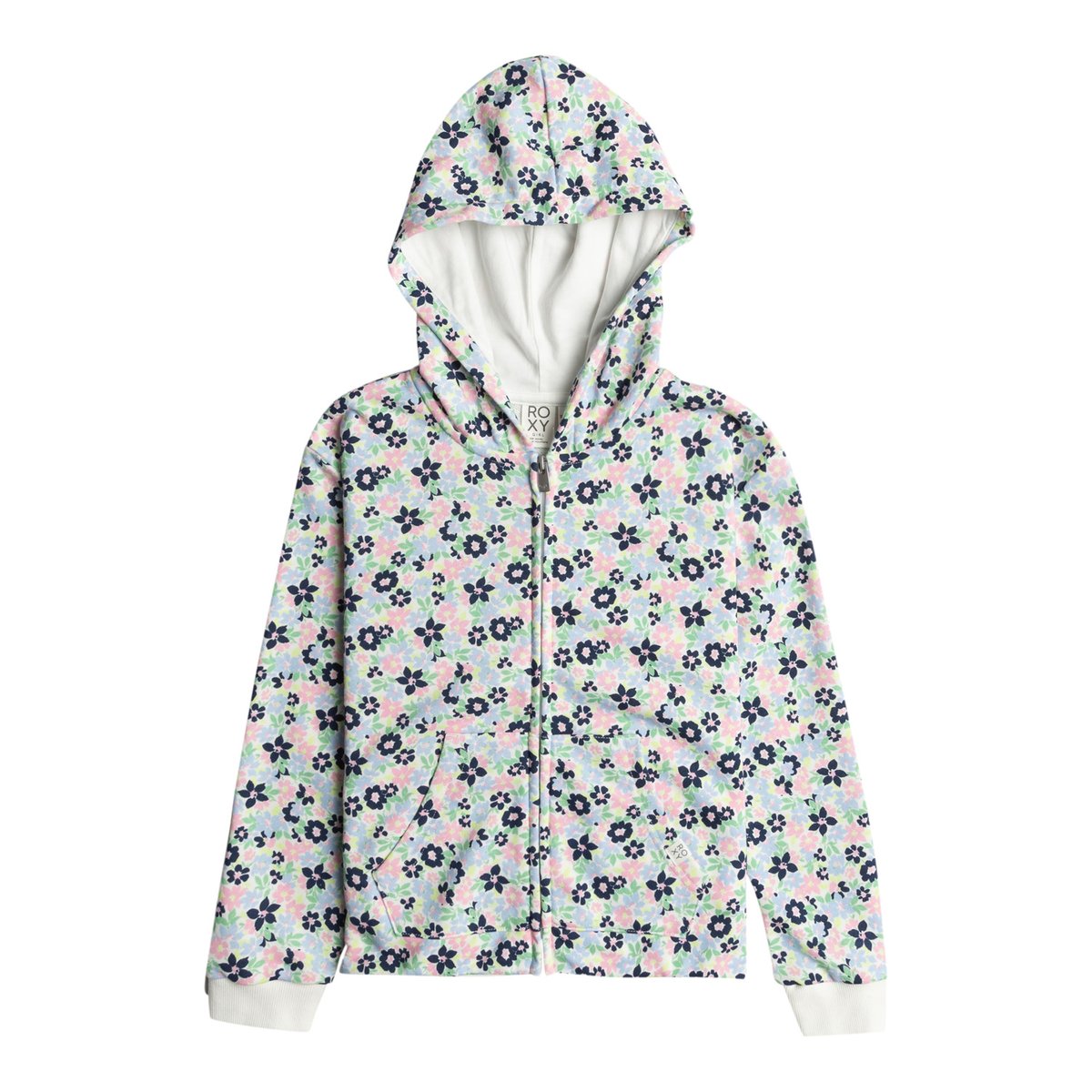 Sweat à capuche zippé DANCING WITH YOU. violet bel air ephemere small, ROXY