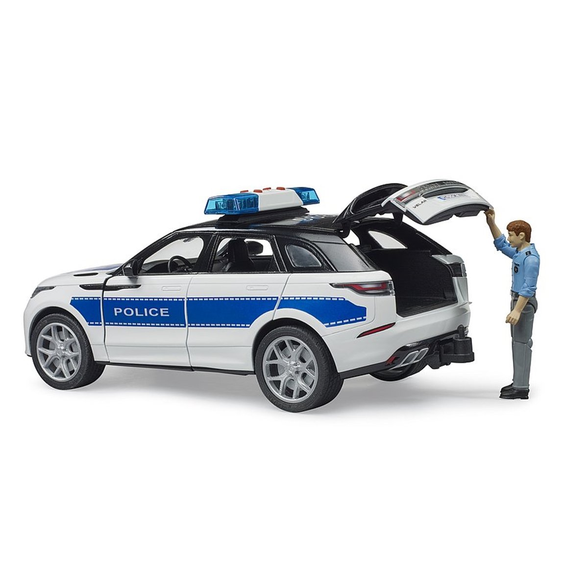 Range Rover Velar Véhicule de police avec policier multicolore, BRUDER