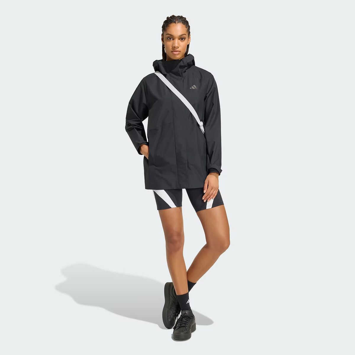 Parka imperméable Essentials noir, ADIDAS SPORTSWEAR