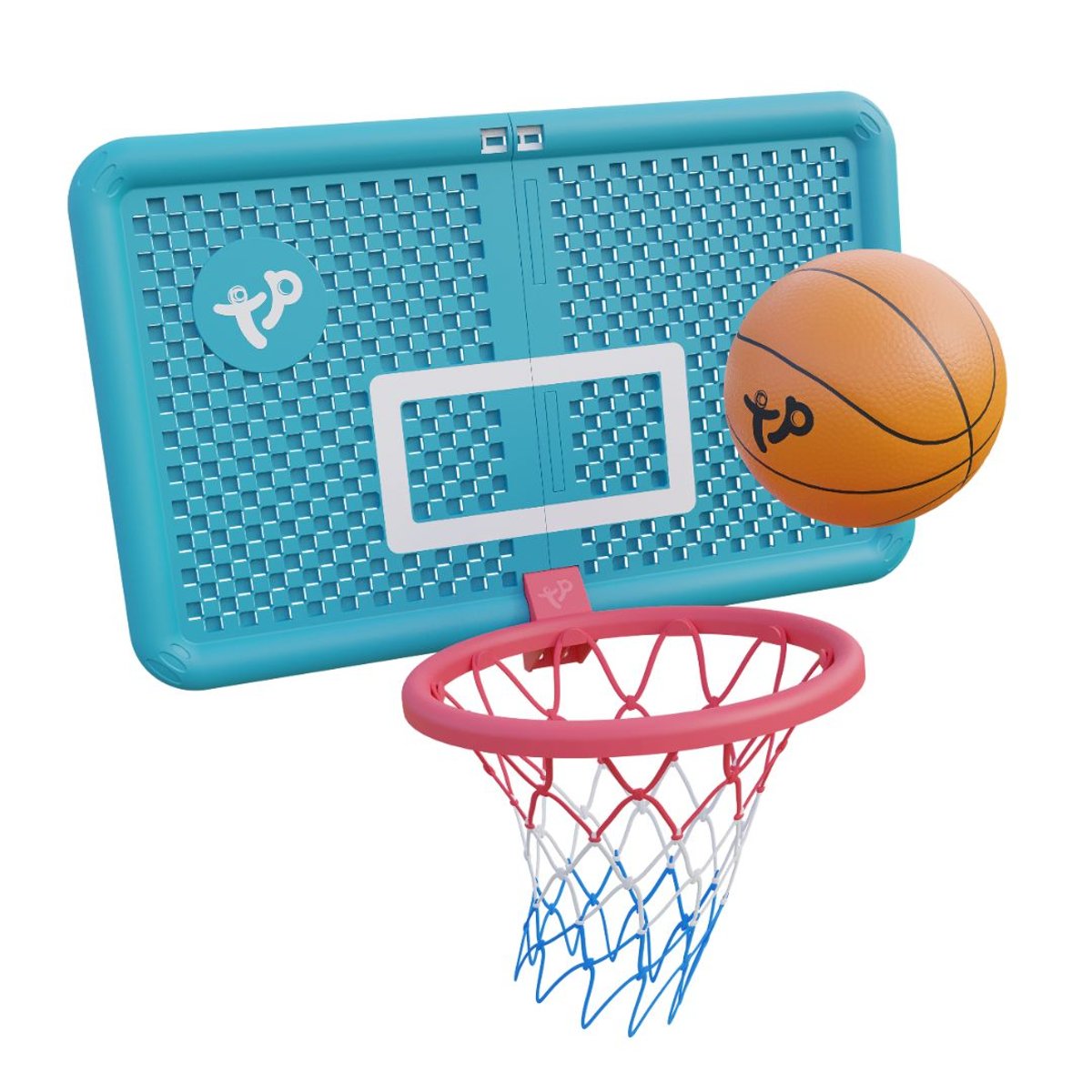 Panier de basket 1er âge JUNIOR bleu - rouge, SWINGBALL