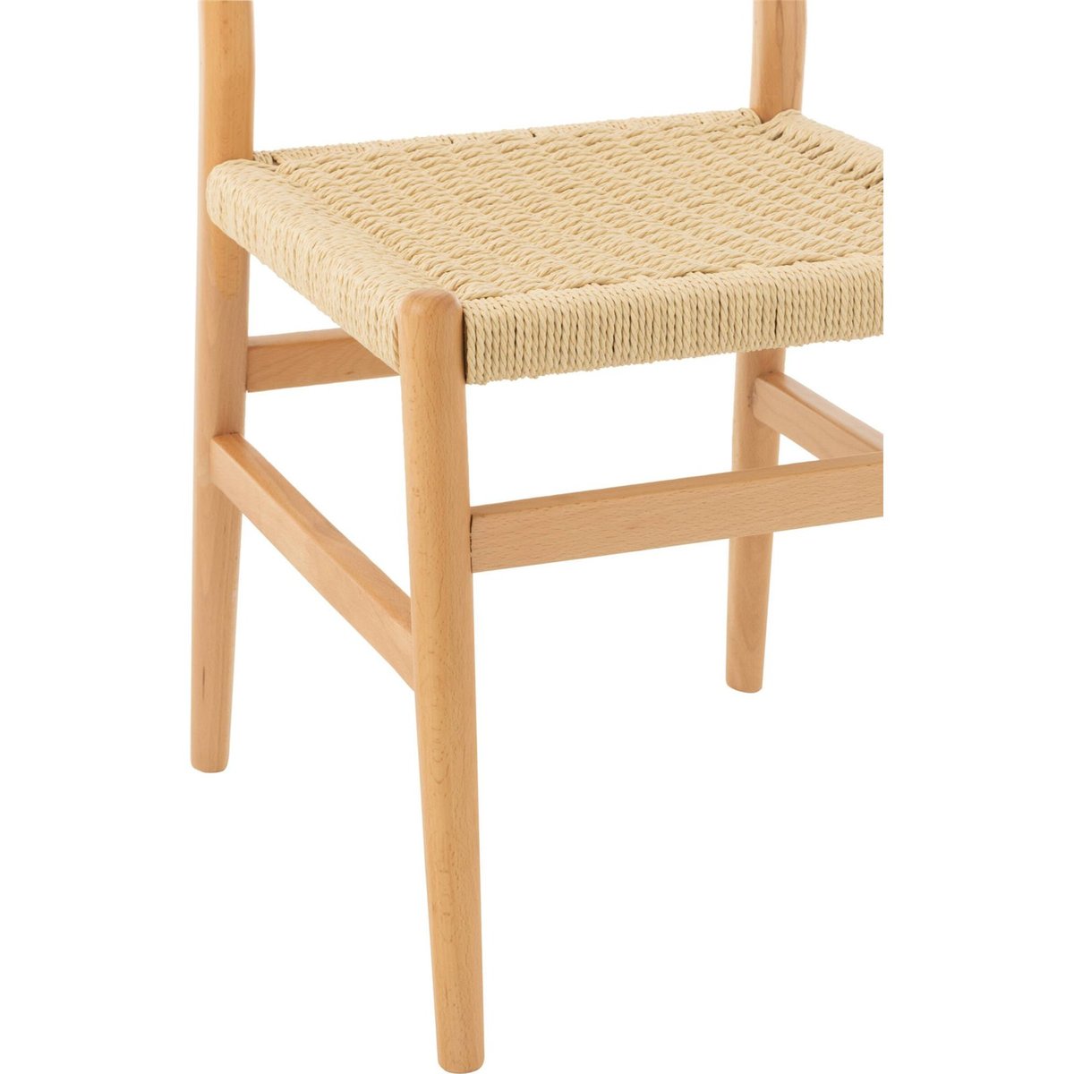 Chaise en bois de hêtre et corde tressée naturel, RECOLLECTION