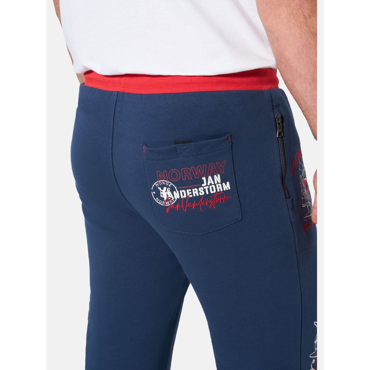 Pantalon de jogging SVENNING bleu foncé, JAN VANDERSTORM