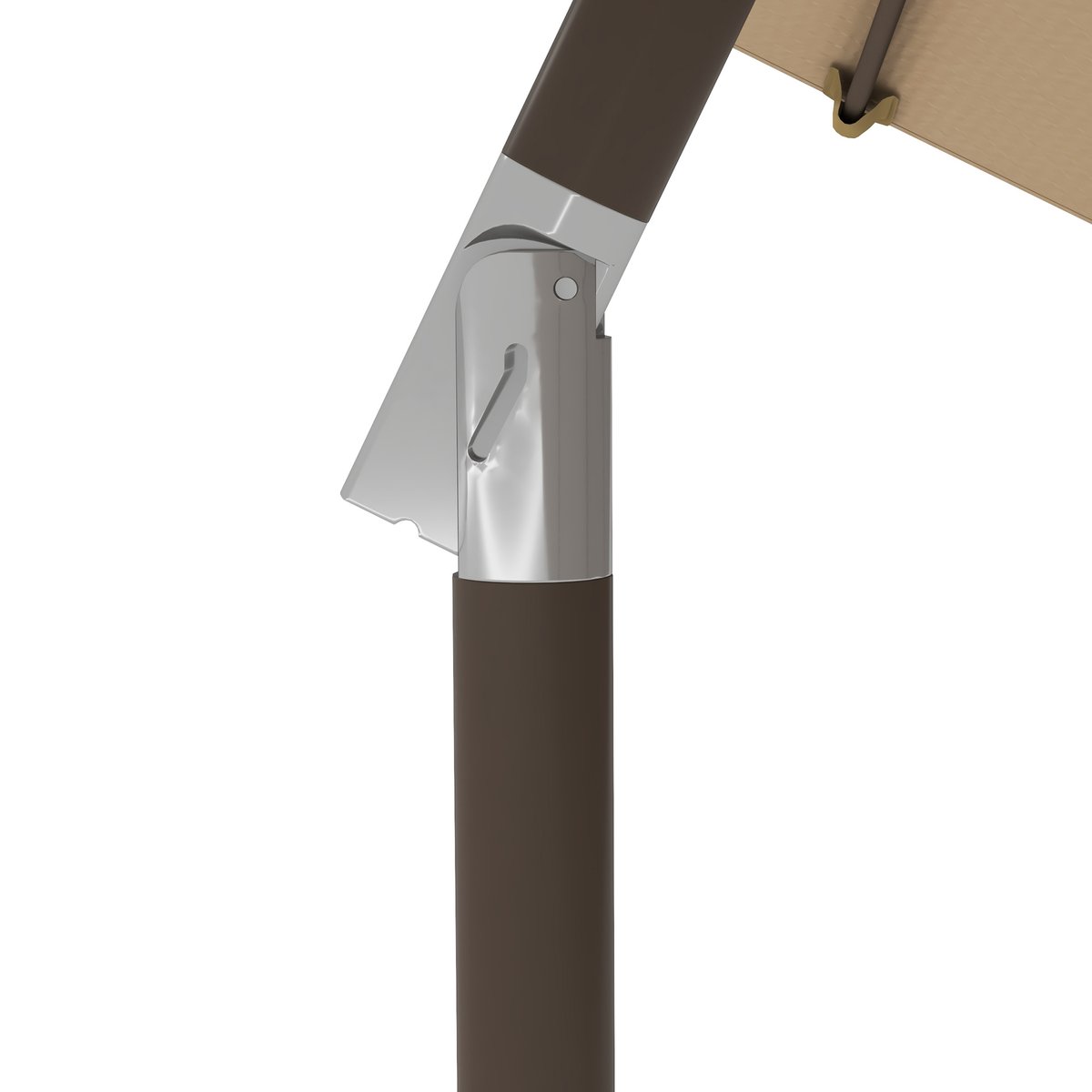 Parasol de terrasse Polyester Kaki beige, OUTSUNNY