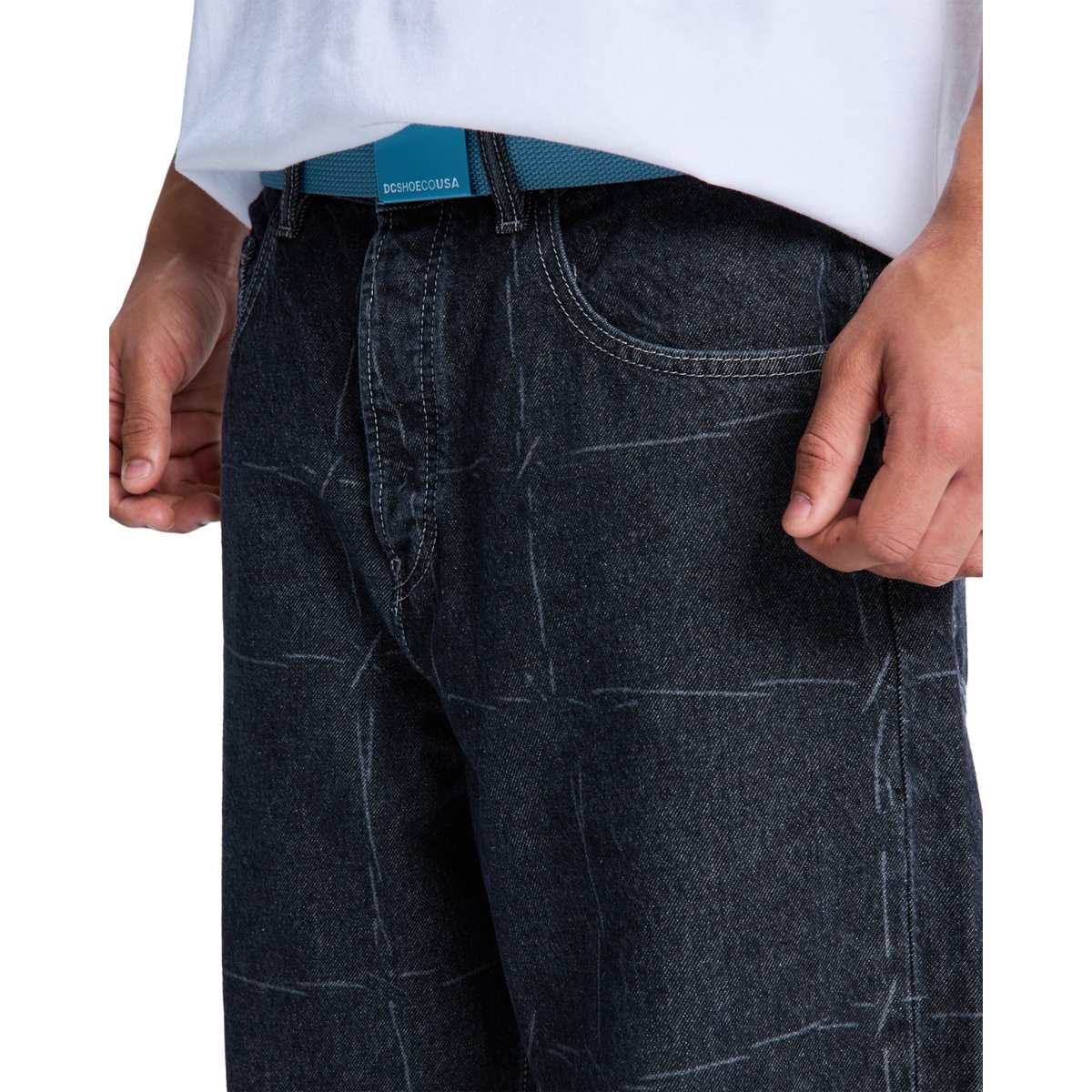 Jean en denim BAGGY WIRED. noir wired 32 black, DC SHOES