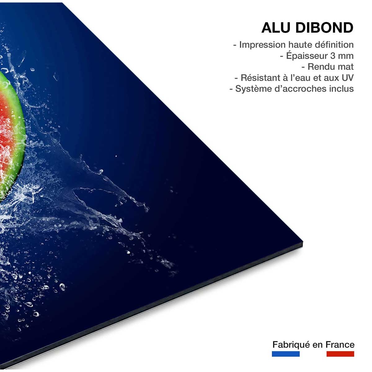 Tableau cuisine mix de fruits tableau alu dibond, HEXOA