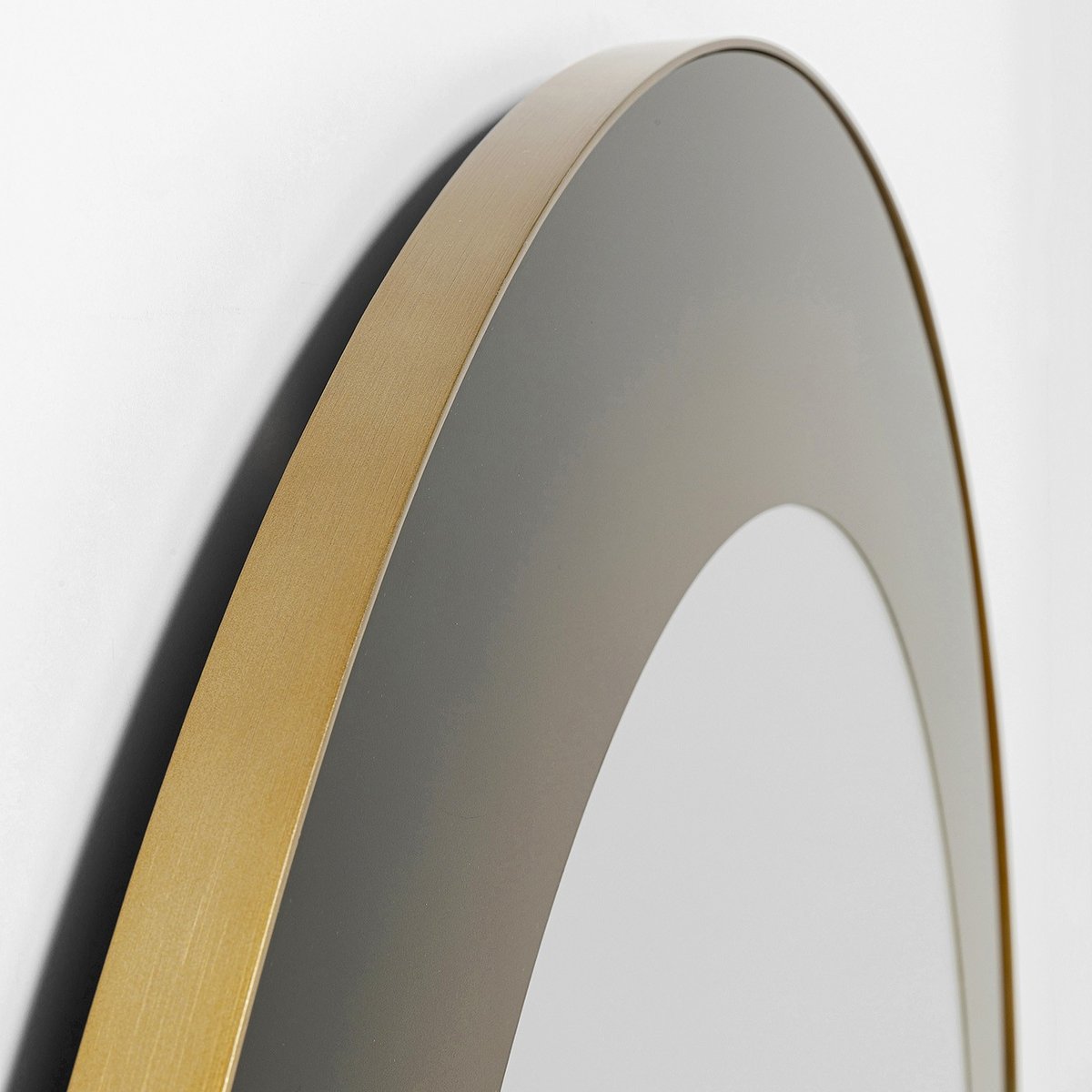 Miroir rond en acier dégradé, PREZIOSO marron, KARE DESIGN