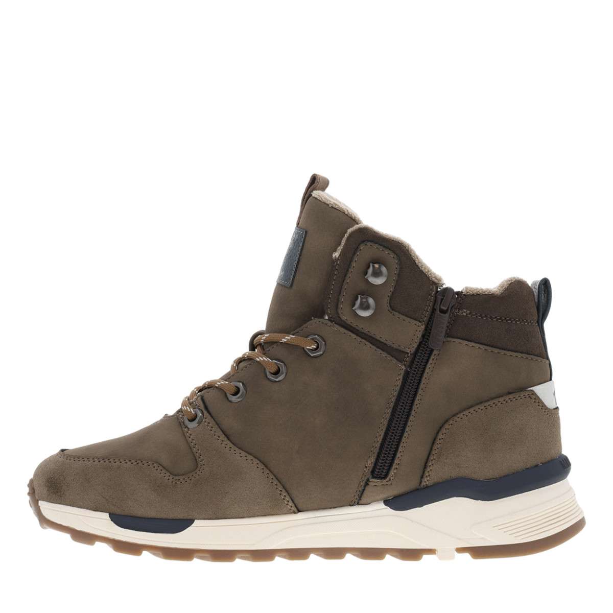 Bottines talon plat marron, MUSTANG