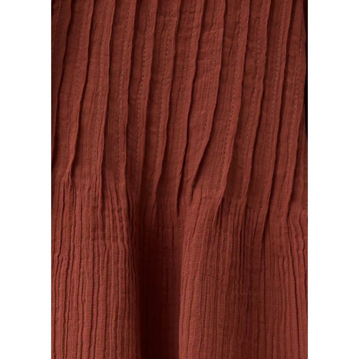 Chemisier en mousseline détail nœuds orange brûlé, MANGO TEEN
