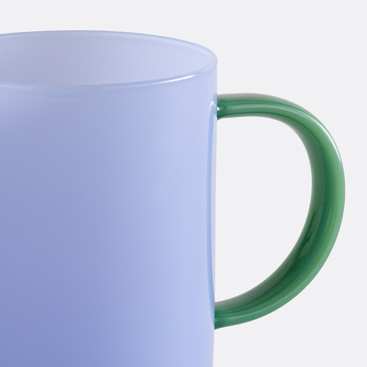 Lot de 2 mugs en verre borosilicate, MICHA bleu/vert, LA REDOUTE INTERIEURS