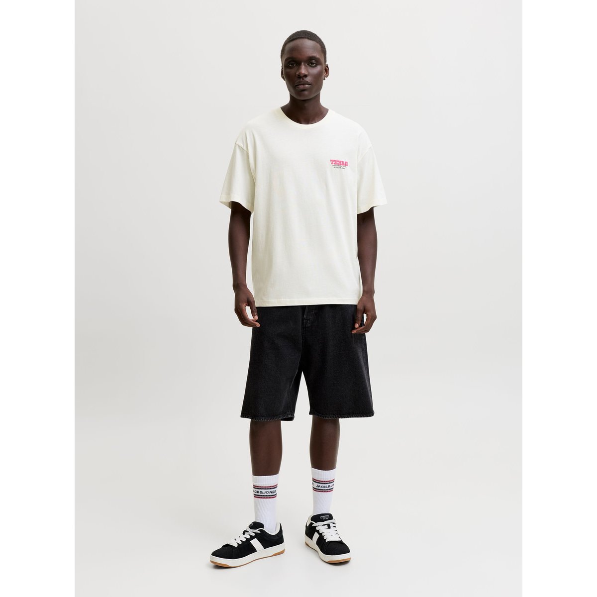 T-Shirt egret, JACK & JONES